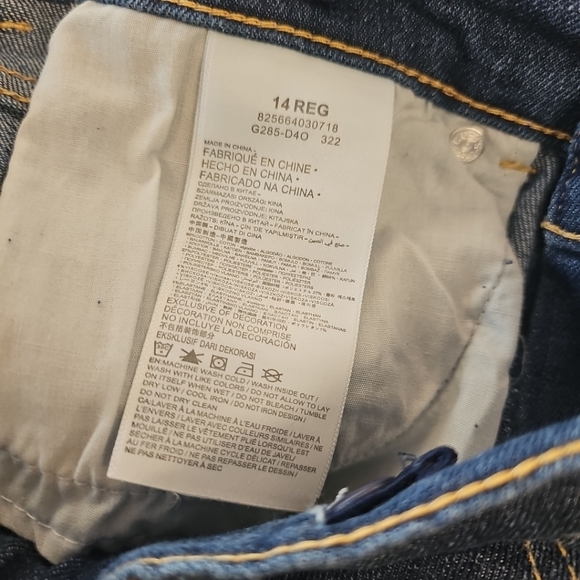 NWT Levi's Silver Tab Mini Mom Girls Size 14 Denim Dark Blue Jeans High Rise - Picture 8 of 8